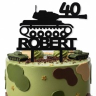 topper na tort dekoracja urodziny personalizacja CZOŁG!!!