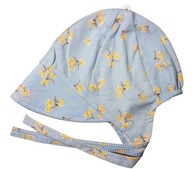 Czapka dziecięca niemowlęca wiązana z daszkiem