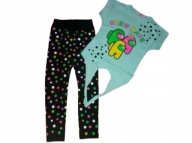 KOMPLET DZIEWCZĘCY BLUZKA LEGGINSY R.104 (4 LATA)