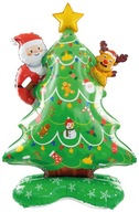 BALON ŚWIĄTECZNY FOLIOWY STOJĄCY CHOINKA ŚWIĘTA BOŻEGO NARODZENIA 125cm
