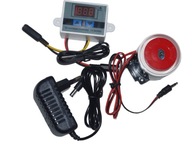 Alarm sygnalizator dźwiękowy – 130 dB Temperatury z cyfrowym wyświetlaczem