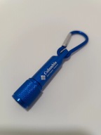 Mini latarka brelok z karabińczykiem niebieska^^^
