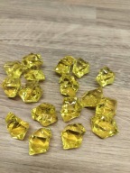 Kryształki konfetti lodowe przezroczyste żółte 30x25mn 10szt