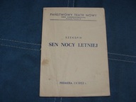 SEN NOCY LETNIEJ TEATR NOWY 1952 r