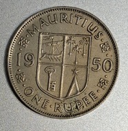 Mauritius 1 rupia, 1950r. BCM