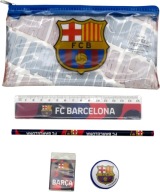 Piórnik FC BARCELONA saszetka ołówek gumka temperówka linijka ZESTAW