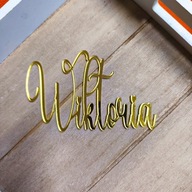 TOPPER NA BOK TORTU PERSONALIZACJA IMIĘ DEKORACJA