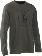 Męska koszulka z długim rękawem z logo Deerhunter
