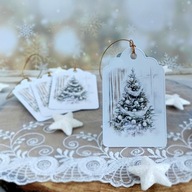 Zawieszki bileciki karnety na prezenty 10 szt. Hand Made