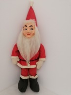 STARY KRASNAL KRASNOLUDEK ŚWIĘTY MIKOŁAJ LALKA CELULIDOWA TWARZ 60cm Nr.1