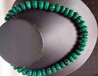 Naszyjnik korale zielone naturalne kamienie onyksy pieknie szlifowane