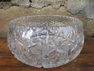 Duża Kryształowa Miska/Salaterka z PRL