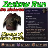 Diablo 4 Shroud of False Death Zestaw Run ETERNAL Wieczność Gold