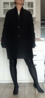 JIGSAW ALPACA/MOHAIR/WOOL BLEND Cocoon Coat BLACK OVERSIZED 38/40