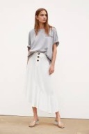 ZARA SPÓDNICA ASYMETRYCZNA BIEL.34/XS NOWA!