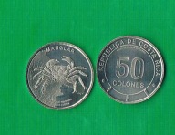 Kostaryka 50 colones (Krab) - 2023
