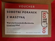 Voucher na warsztat krawiecki dla dziecka o wartości o wartości 85 zł