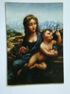 Obraz Madonna z kądzielą - Leonardo da Vinci - pocztówka