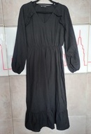 WOŚP- Sukienka z falbaną, czarna