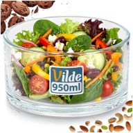 Miska SZKLANA kuchenna na sałatki przekąski desery dekoracje 15 cm 950 ml
