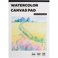 PAPIER PŁÓCIENNY A4 260 G – 10 ARKUSZY DO MALOWANIA AKWARELAMI