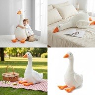 Maskotka Poduszka Pluszak Gęś Pluszowa XXXL 130Cm Przytulanka Zabawka