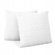 2 X PODUSZKA 40X40 ANTYALERGICZNA PIKOWANA GRUBA POLSKA Z ZAMKIEM