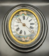 Stary mechanizm Schwarzwaldzki do zegara linkowego wagowego 2 wagi wahadło