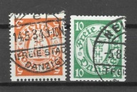 WMG 1924 Fi.187-188 O kasowane, Herb Gdańska w owalu do automatów