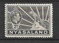 Nyasaland xx S904 JVI fauna lampart MNH VF 8funtów b.rzadki