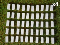 Cegiełki gipsowe Małe proste odlew 01f