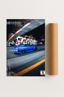 Plakat bez ramy 21x30 cm Nissan Skyline – klasyka mocy i stylu