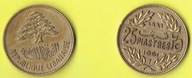 LIBAN 25 PIASTRES 1961 R.