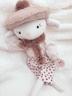 Lalka Owca szmacianka Przytulanka handmade rękodzieło 38 cm