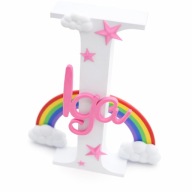 Literka na prezent urodziny ,dekoracja imię IGA