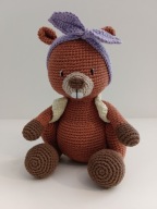 BÓBR miś szydełko maskotka zabawka prezent handmade amigurumi ręcznie