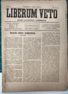 Liberum veto - pismo narodowo-radykalne, Żydzi, endecja