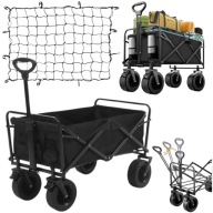 WÓZEK TRANSPORTOWY SKŁADANY TURYSTYCZNY OGRODOWY PLAŻOWY KOŁA TERENOWE 120L