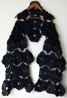 Szal patchworkowy szydełkowy uniwersalny