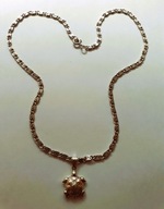 Damski łańcuszek srebrny, dł 50 cm, w 15,14 g najtaniej za 1g.