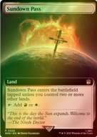 MTG Sundown Pass (V.1) FOIL Rare WHO
