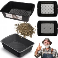 SITO SITKO OGRODOWE PROSTOKĄTNE SIEWNIK DO PRZESIEWANIA REGULOWANE 4-10MM