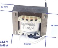 Transformator sieciowy TS 10/4 13,5 V 0,63 A 17-10-5