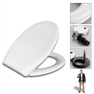 DESKA SEDESOWA KLOZETOWA WOLNOOPADAJĄCA UNIWERSALNA DUROPLAST WYPINANA