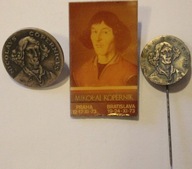 MIKOŁAJ KOPERNIK - 3 CIEKAWE PRZYPINKI - RZADKOŚĆ