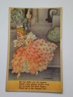 Bajka KOPCIUSZEK - stara przedwojenna pocztówka