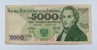 5000 ZŁOTYCH 1982 seria AE