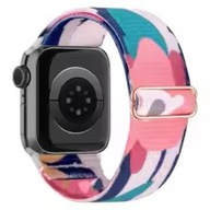 Kolorowy wzór kwiatowy Apple Watch Pasek 6 7 8 9 10 SE 38mm 40mm 41mm