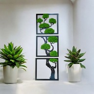 Obraz z mchem chrobotkiem Duże drzewo Dekoracja do salonu Żywy obraz 120 cm