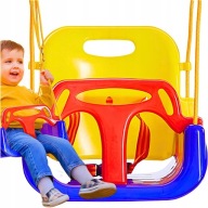 Huśtawka dla Dzieci Ogrodowa 3w1 Mocna do Domu Ogrodu Domowa na Linach 30kg